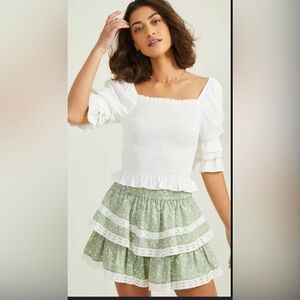 Kristina Floral Lace Shorts